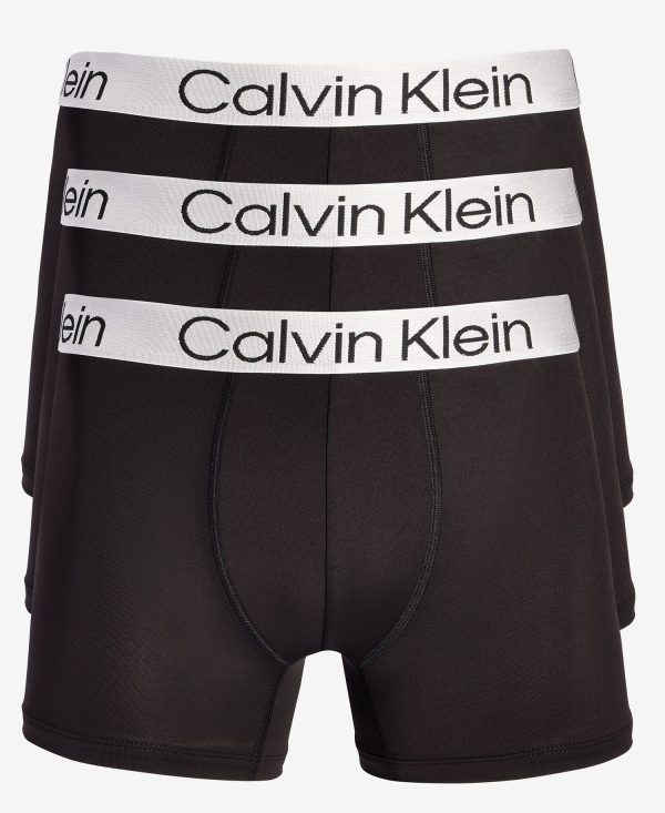Men's 3-Pk. Chromatic Brushed Micro Trunks