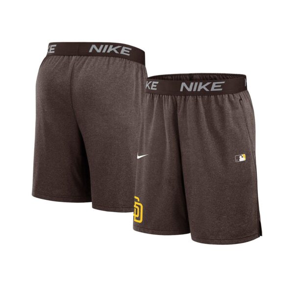 Men's Brown San Diego Padres Authentic Collection Performance Knit Shorts