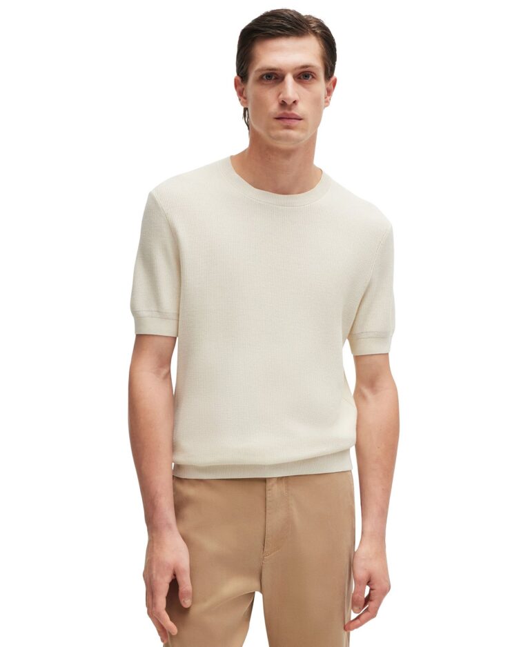Men's Regular-Fit Short Sleeved Sweater
