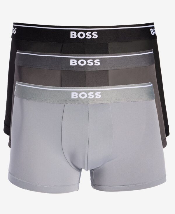 BOSS by Men's 3-Pk. Logo Waistband Trunks