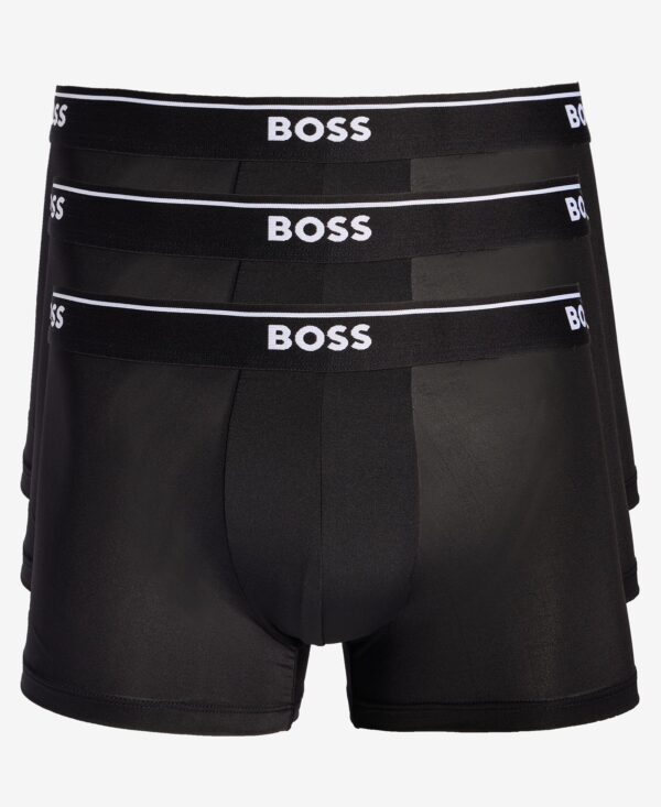 BOSS by Men's 3-Pk. Logo Waistband Trunks
