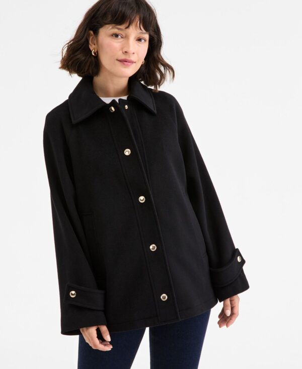 Women's Collared Button-Front Coat