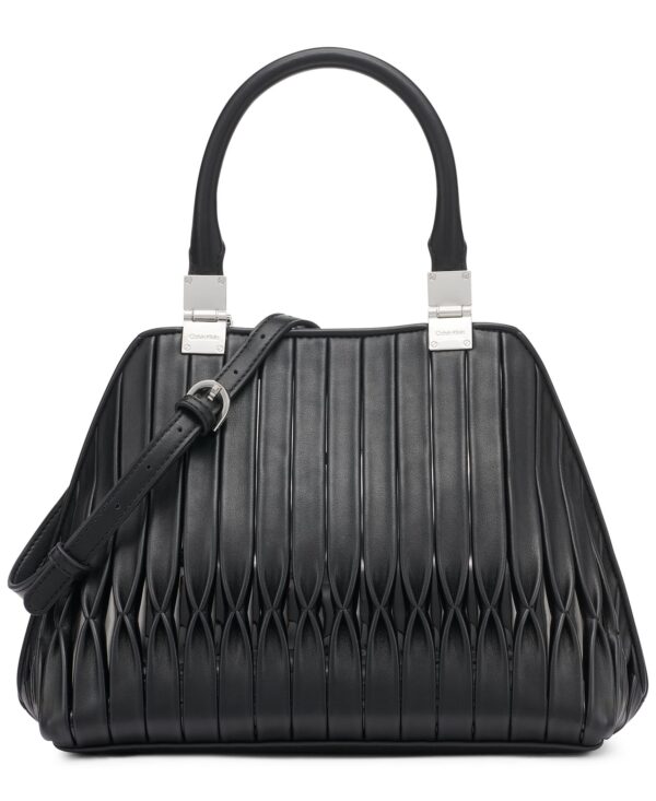Granite Convertible Pleated Satchel