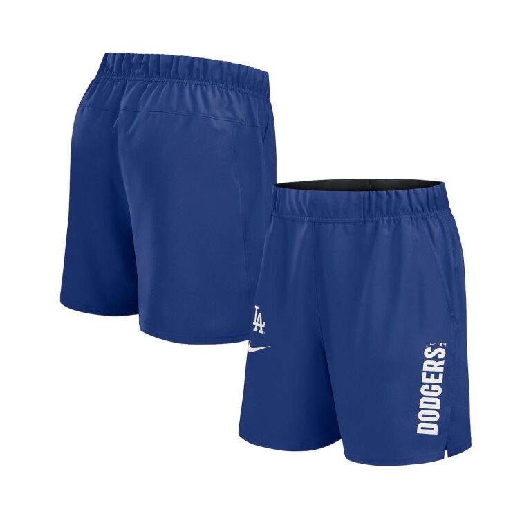 Men's Royal Los Angeles Dodgers Woven Victory Performance Shorts