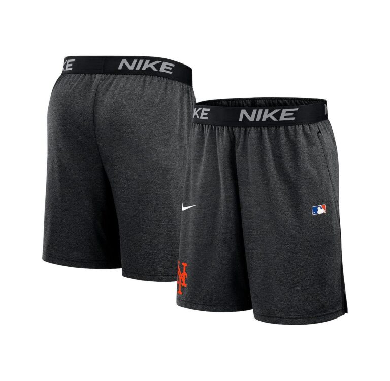 Men's Black New York Mets Authentic Collection Performance Knit Shorts