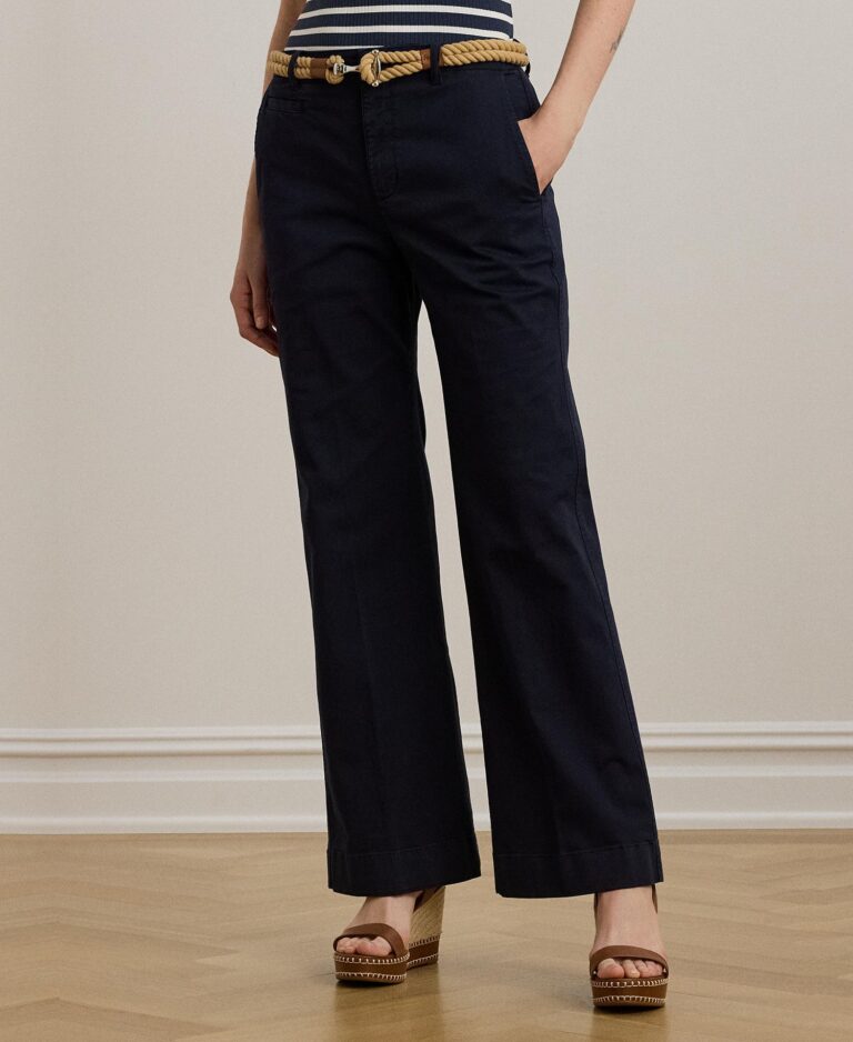 Women's Stretch Cotton Chino Flare Pants