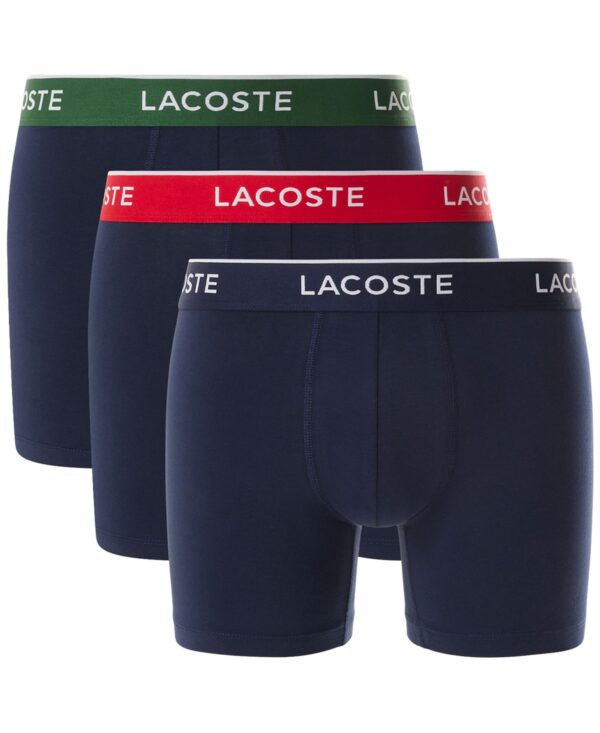 Men's Cotton Stretch Color Waistband Boxer Briefs, 3-Pack