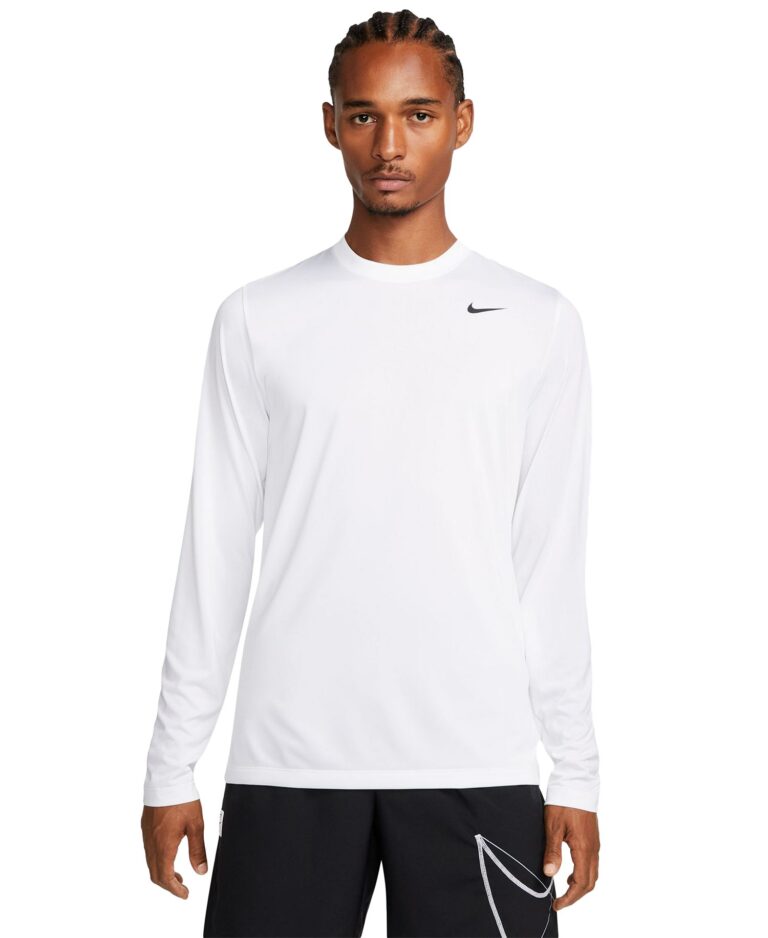 Men's Relaxed-Fit Long-Sleeve Fitness T-Shirt