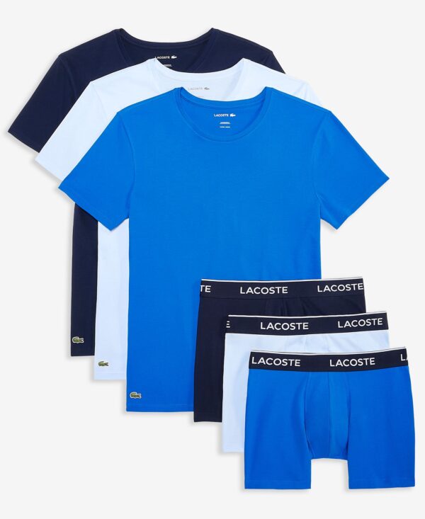 Men's 3-Pk. Slim Fit Crewneck T-Shirts & 3-Pk. Regular-Fit Logo Boxer Briefs Holiday Gift Set