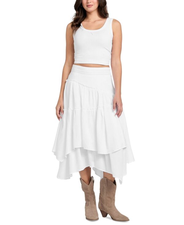 Women's Tanya Denim Tiered Maxi Skirt
