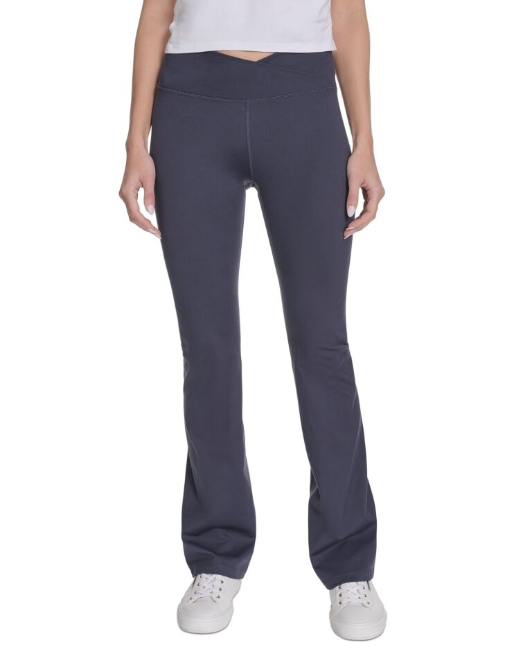 Women's Crossover Waist Flare Leggings