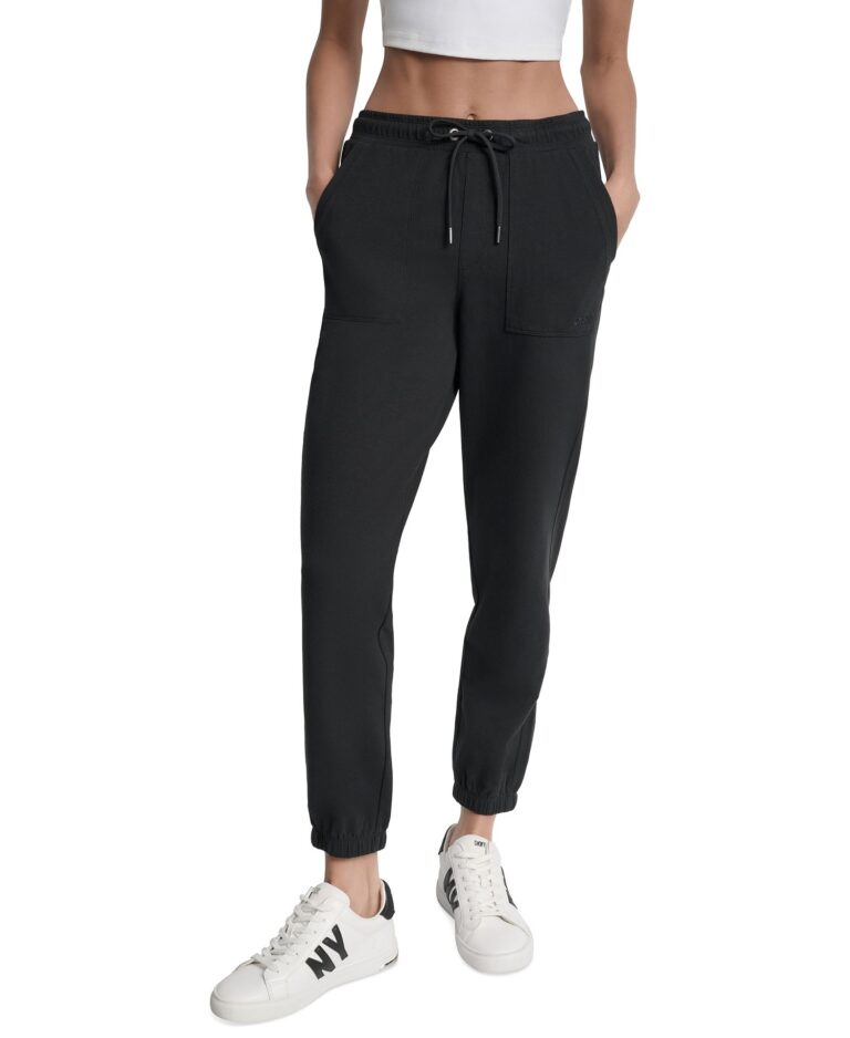 Women's Cotton-Blend Tie-Waist Joggers