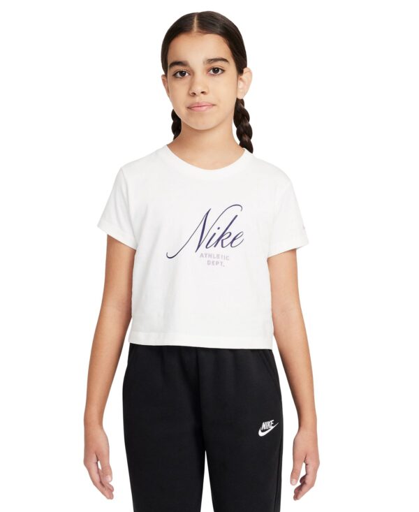 Big Girls Sportswear Cropped Cotton T-Shirt