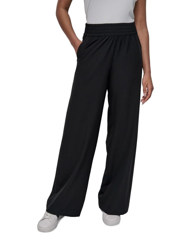 Women's Hudson Stretch Wide-Leg Pull-On Pants