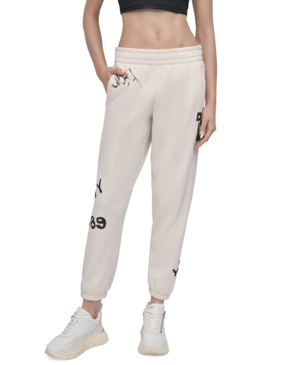 Women's Graffiti Logo Cotton-Blend Joggers