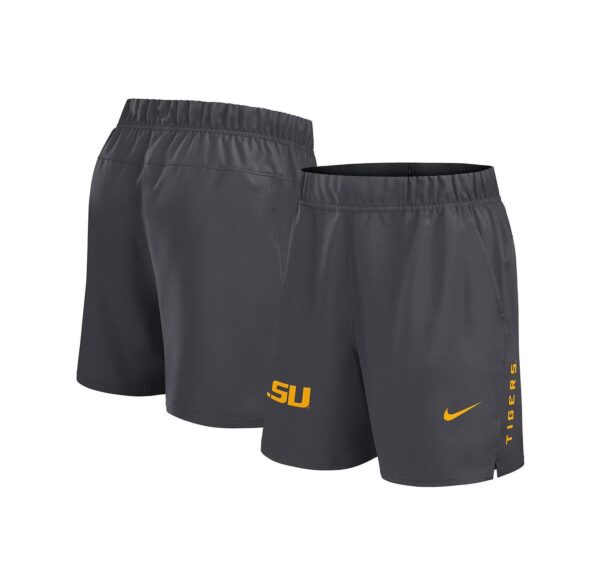 Men's Gray LSU Tigers Primetime Woven Victory Performance Shorts