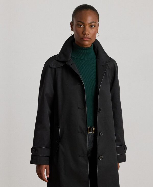 Women's Buttoned Maxi Trench Coat