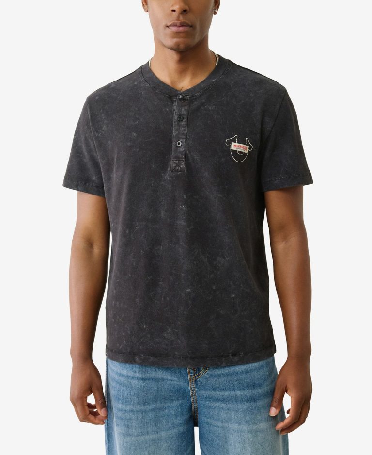Men's Short Sleeve Pique Mineral Patch T-Shirt