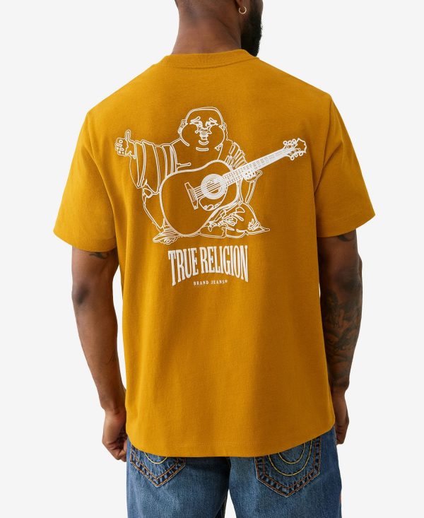 Men's Short Sleeve Vintage Puff Buddha T-Shirt