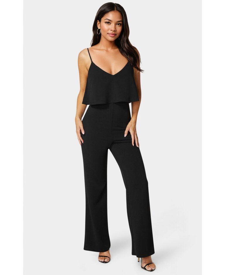 Women's Ruffle Wide Leg Jumpsuit