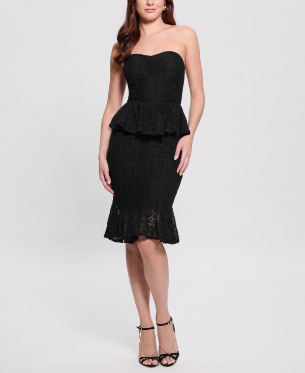 Women's Sleeveless Sweetheart Midi Dress