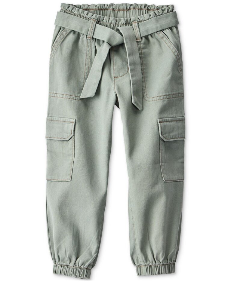 Toddler Girls Cotton Cargo Jogger Pants