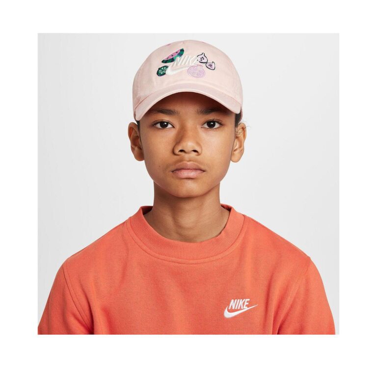 Big Boys and Girls Light Pink Fruit Club Adjustable Hat
