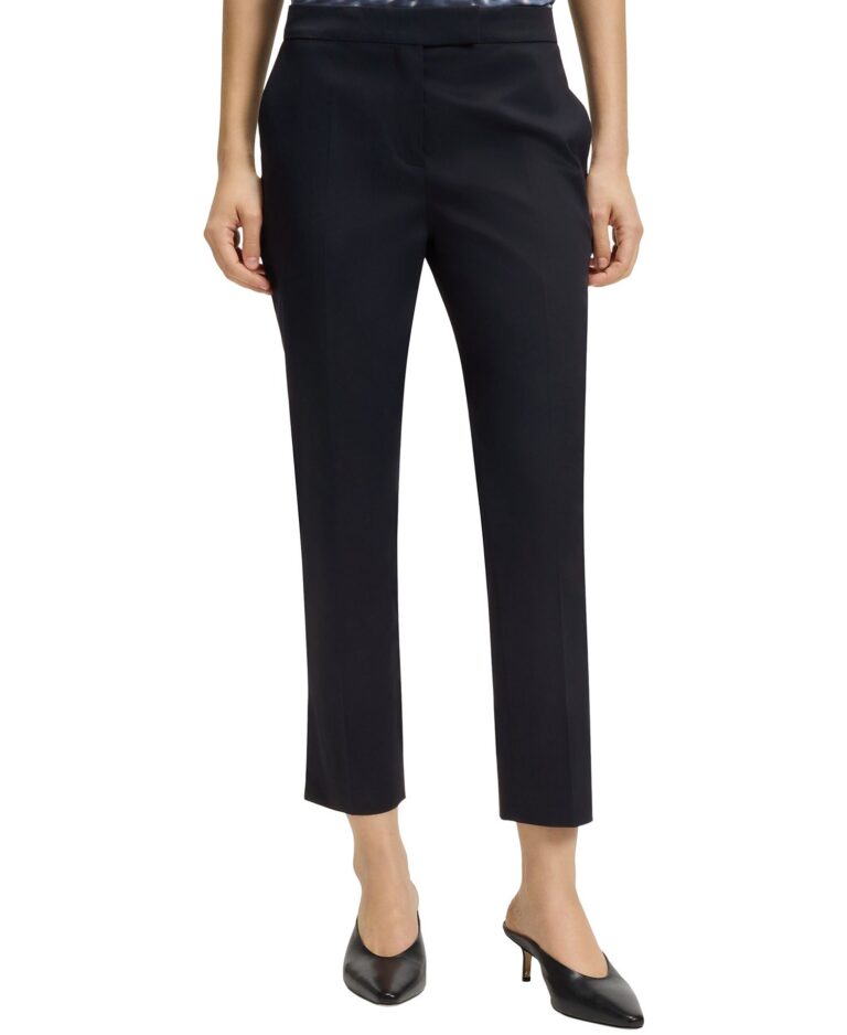 BOSS by Women's Stretch Cotton Slim-Fit Pants