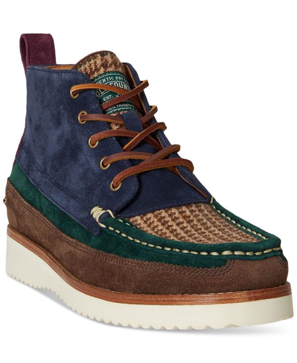 Men's Ranger Suede & Wool Tweed Work Boots
