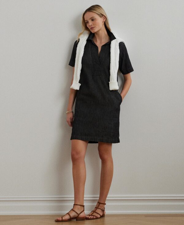 Denim Cotton Shift Dress