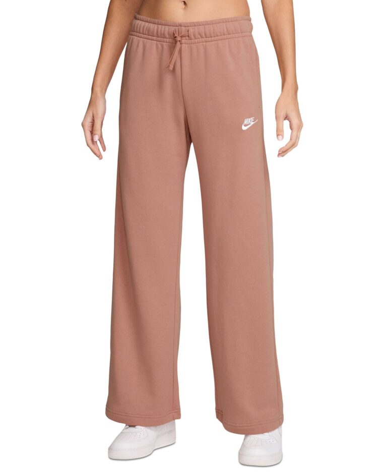 Women's Sportswear Club Fleece Mid-Rise Wide-Leg Sweatpants