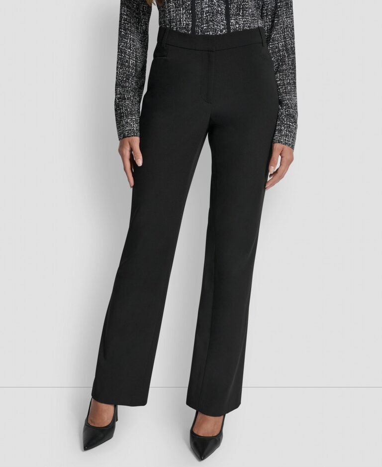 Women's Modern Fit Flat-Front Trousers