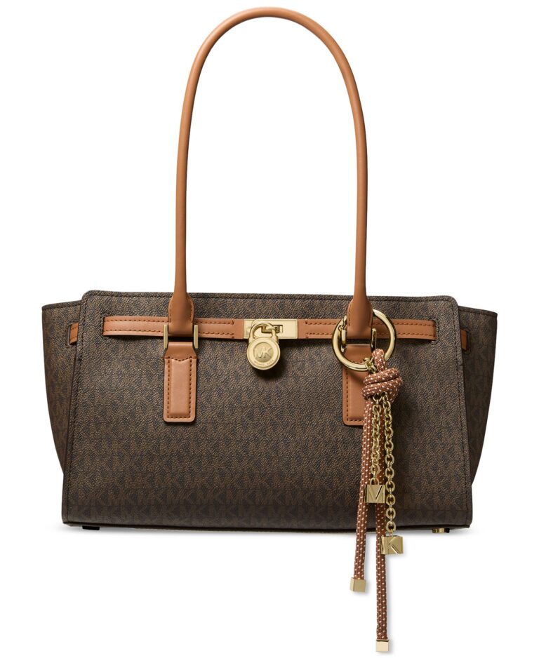 Michael Kors Hamilton Moderne Medium Signature Logo Satchel Bag