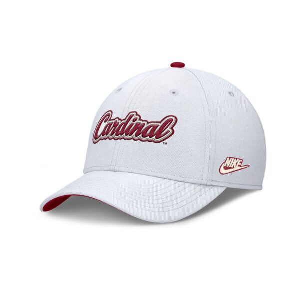 Men's White Stanford Cardinal Legacy Rise Performance Flex Hat