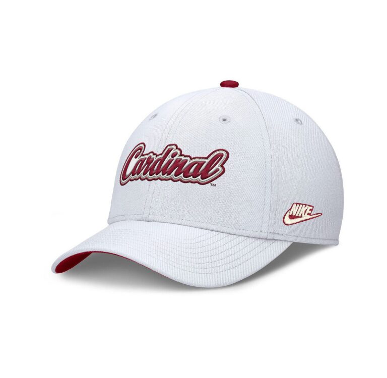 Men's White Stanford Cardinal Legacy Rise Performance Flex Hat