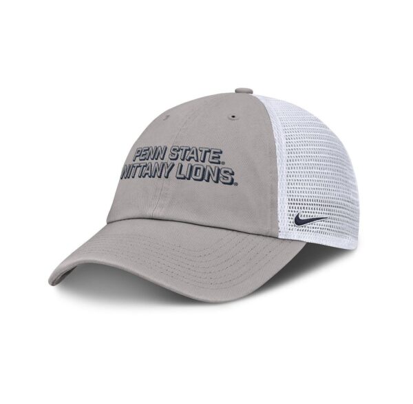 Men's Gray Penn State Nittany Lions 2025 Gameday On-Field Club Adjustable Trucker Hat