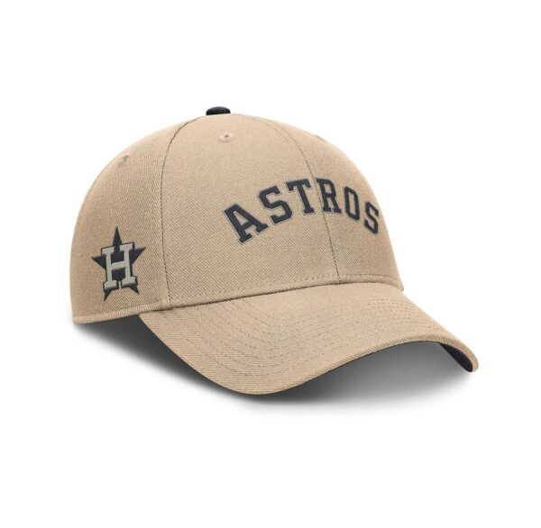 Men's Khaki Houston Astros Rise Adjustable Hat