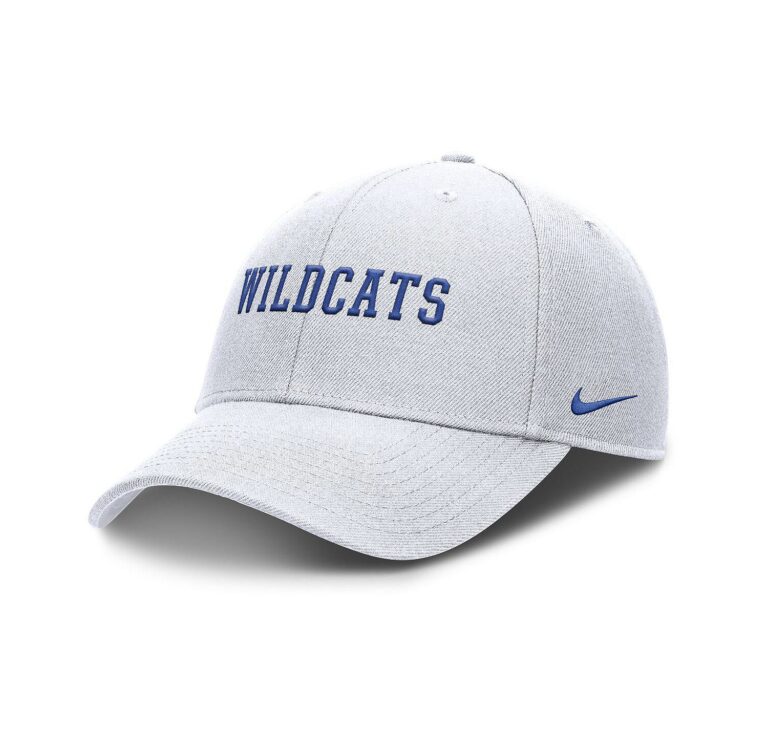 Men's White Kentucky Wildcats 2025 On-Field Rise Performance Adjustable Hat