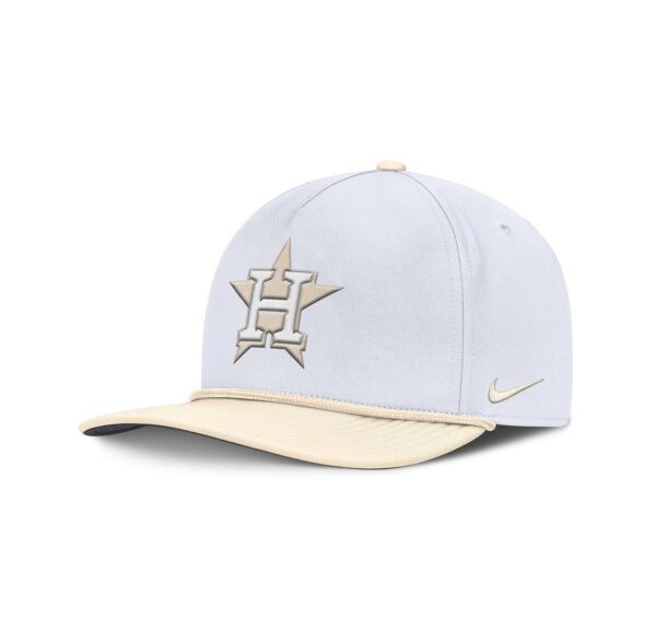 Men's White/Cream Houston Astros Pro Performance Snapback Hat