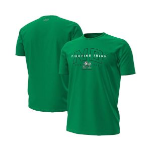 Men's Green Notre Dame Fighting Irish Overlay Performance T-Shirt
