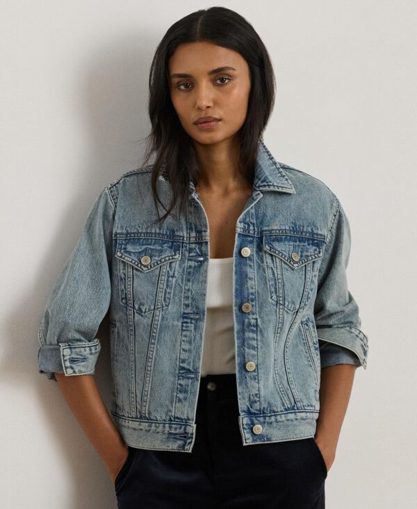 Women's Paizley Rigid Denim Trucker Jacket