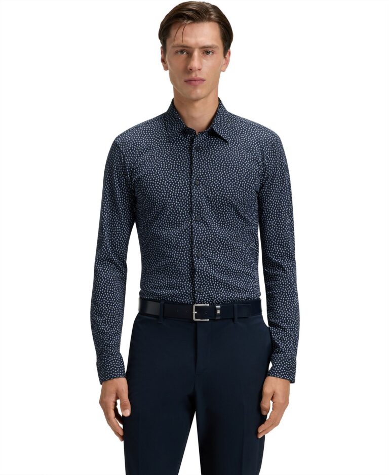 Men's Slim-Fit Cotton Blend Shirt