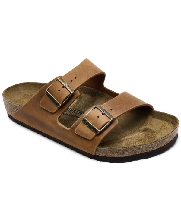 Men's Arizona Leather Two-Strap Sandals from Finish Line