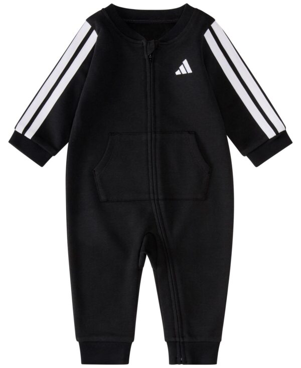Baby Boys French Terry Round Neck Long Sleeve Coverall