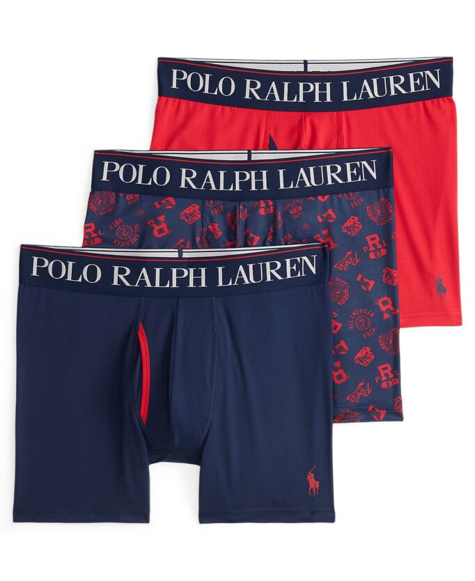 Men's 3-Pack 4D-Flex Cooling Microfiber Boxer Briefs