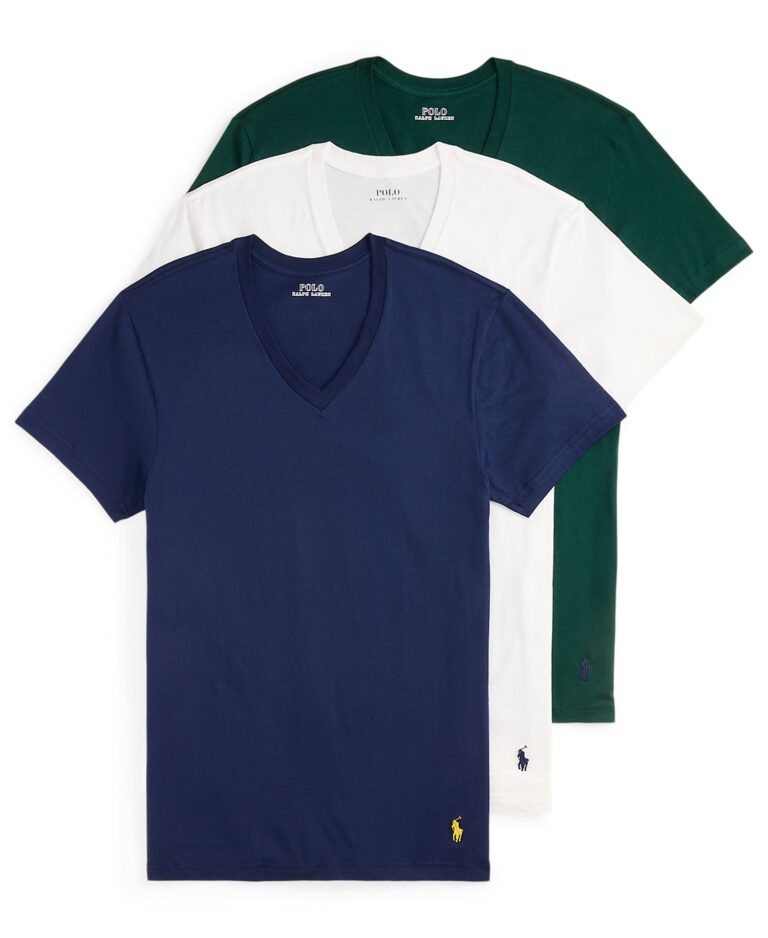 Men's 3-Pack Classic Fit V-Neck Undershirts