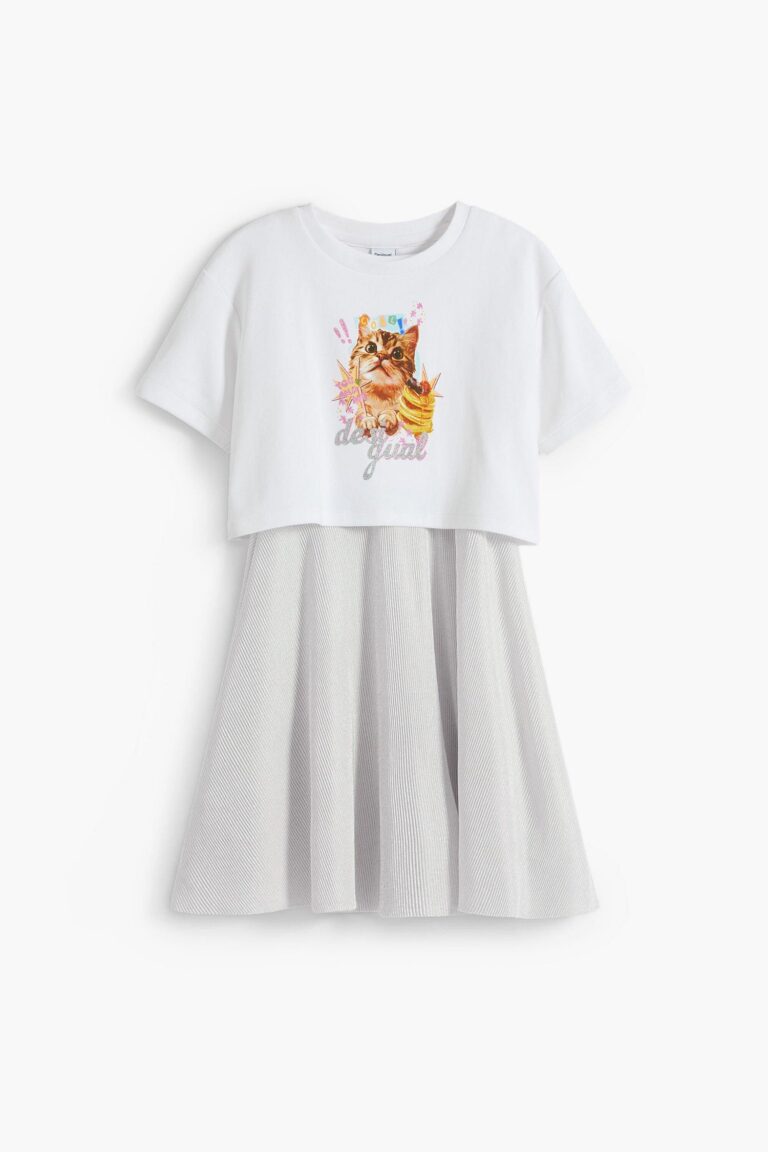 Girls Girls's 2-in-1 cat dress