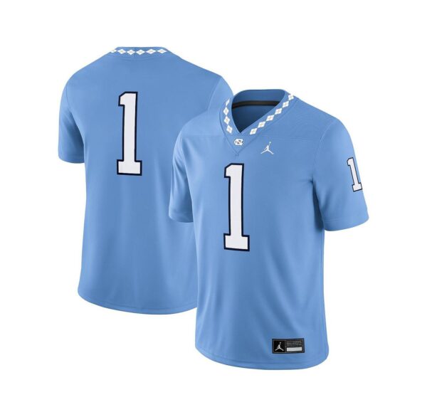 Men's 1 Carolina Blue North Carolina Tar Heels Game Jersey