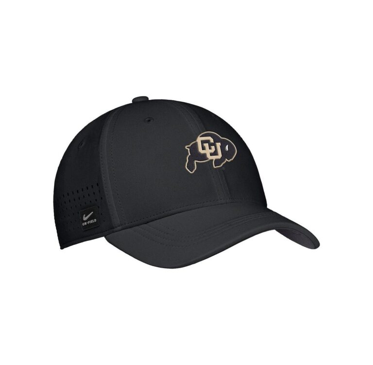 Men's Black Colorado Buffaloes 2025 On-Field Performance Flex Hat