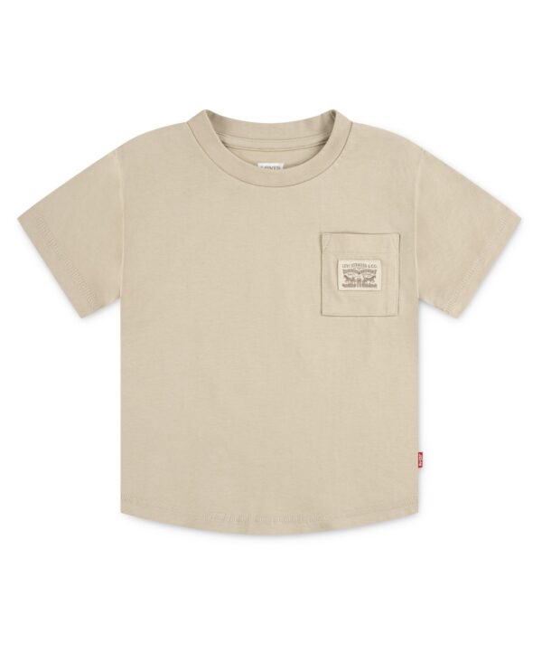 Big Boys Curved Hem Patch Pocket T-Shirt